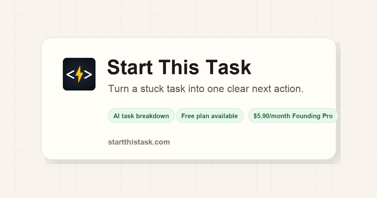 Start This Task