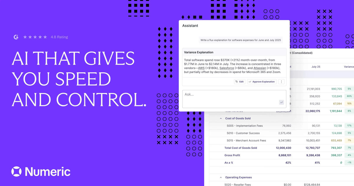Numeric | AI-Powered Close Automation