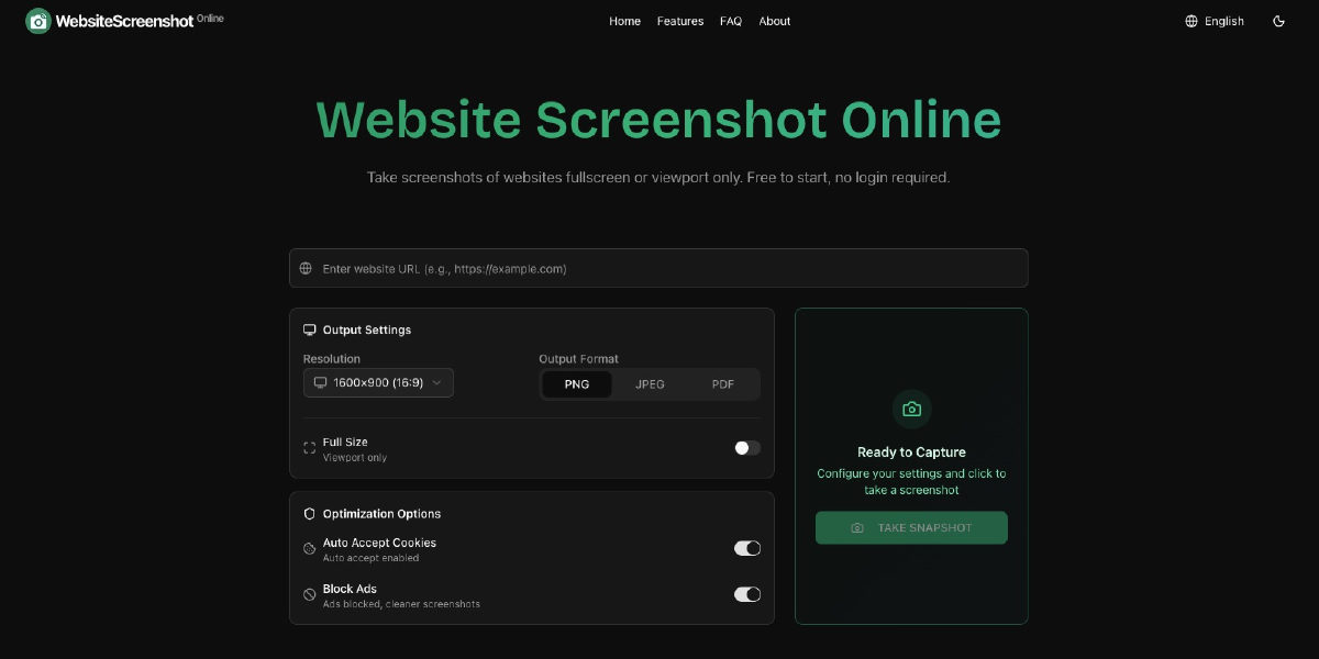 Website Screenshot Tool