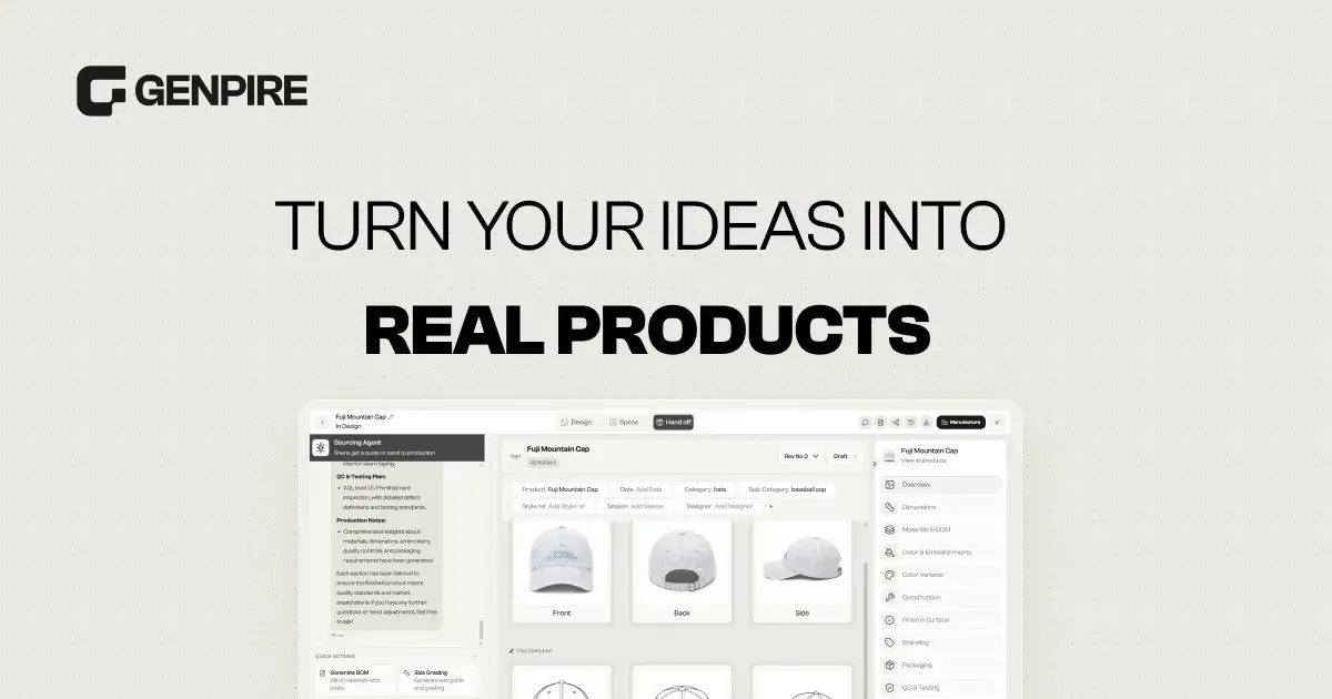 AI Tech Pack Generator | AI Product Design | Genpire