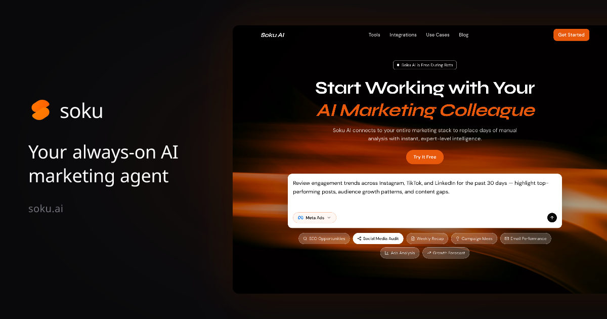 Soku — AI-Powered Marketing Agent