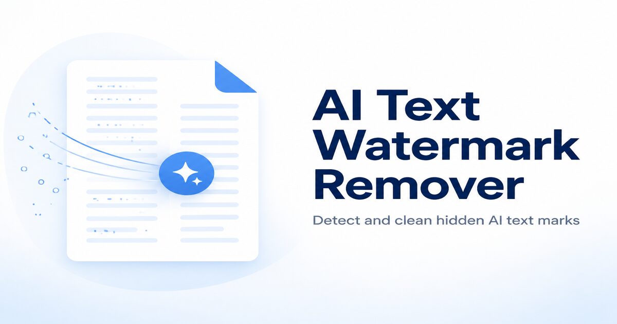 AI Text Watermark Remover